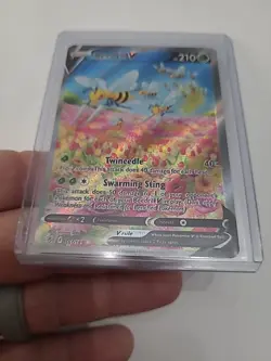Pokemon Beedrill v Holo Rare Alternate Art Astral Radiance 161/189 NM Condition - Image 3