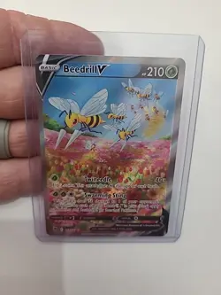 Pokemon Beedrill v Holo Rare Alternate Art Astral Radiance 161/189 NM Condition - Image 4