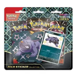 Pokemon Paldean Fates Tech Sticker Blister Scarlet & Violet - Maschiff - SEALED - Image 1