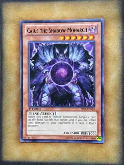 Yugioh Caius the Shadow Monarch BP01-EN018 Rare 1st Ed LP - Image 1