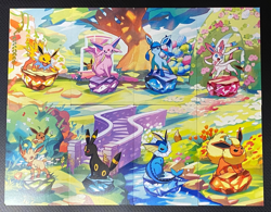 Pokemon Prismatic Evolutions 8-card Mini Tin Promo Art Set - Image 1
