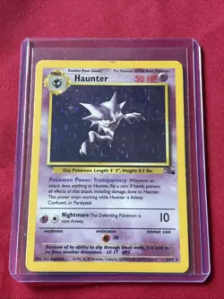 Haunter 6/62 Holo Shiny Card Excellent Condition Pokemon (T17) - Image 1