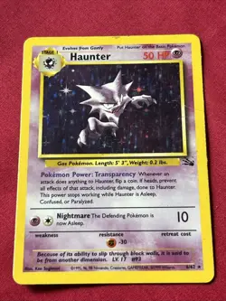 Haunter 6/62 Holo Shiny Card Excellent Condition Pokemon (T17) - Image 2