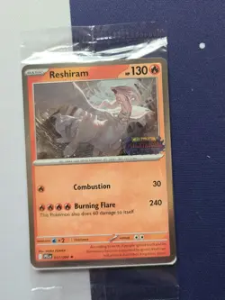 Sealed Reshiram & Genesect Phantasmal Flames Stamped Black Star Promo Cards - Image 4