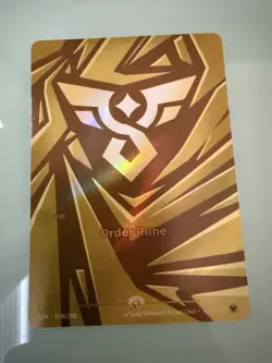 Riftbound Order Rune English Card 214b/298 Nexus Night Promo Foil NM/unplayed - Image 1