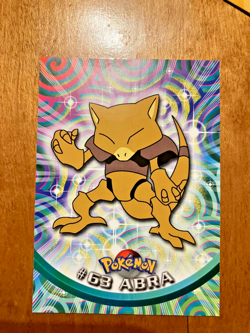 Topps Abra #63 Pokemon Trading Card Game 1999 TV Series Vintage - Image 1