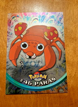 Topps Paras #46 Pokemon Trading Card Game 1999 TV Series Vintage Holo Chrome - Image 1
