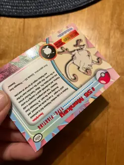 Topps Mankey #56 Pokemon Trading Card Game 1999 TV Series Vintage Holo Chrome - Image 3