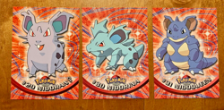 Topps Nidoran #29 Nidorina #30 Nidoqueen #31 Pokemon 3-Card Lot 1999 TV Series - Image 1