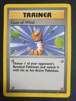 Gust of Wind 93/102 Trainer - Base Set 1 - Pokemon Card - Lightly Played - Image 1