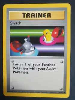 Switch 95/102 Trainer - Base Set 1 - Pokemon Card - Excellent Condition - Image 1