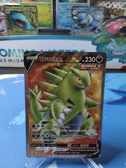 Tyranitar V - 154/163 - Pokemon Battle Styles Sword Shield Full Art Rare Card MP - Image 1