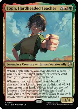 MTG Avatar The Last Airbender - Toph, Hardheaded Teacher NM - Image 1