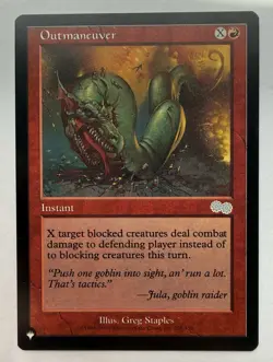 MTG Urza's Saga (USG 205) Outmaneuver - NM Pack Fresh - Uncommon - The List - Image 1