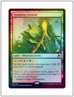 1x Stomping Ground, Foil, Magic the Gathering MTG NM - Image 1