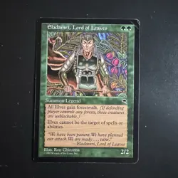 MTG Magic The Gathering Tempest Eladamri, Lord of Leaves Moderately Played MP - Image 1