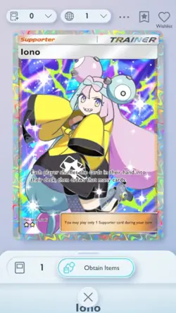 Pokemon TCG Pocket Iono Full Art Shining Revelry Trade 2 Star ?? (English) - Image 1