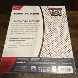 Pokemon TCG Scarlet & Violet 151 Binder Collection 4 Packs New SEALED 820650853142 - Image 2