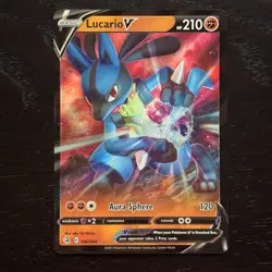 Lucario V 146/264 Pokemon Fusion Strike Sword & Shield Ultra Rare Holo NM - Image 1