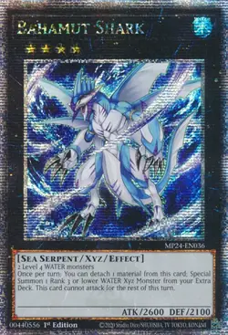 Yugioh! Bahamut Shark - MP24-EN036 - Quarter Century Secret Rare - 1st Edition N - Image 1