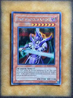 Yugioh Dark Magician Knight ROD-EN001 Parallel Secret Rare LP - Image 1