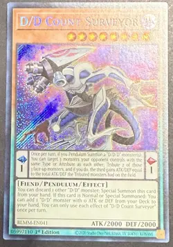 D/D Count Surveyor BLMM-EN041 1st Edition Near Mint Secret Rare Yu-Gi-Oh! - Image 4