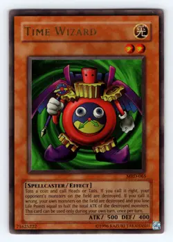 Yugioh Time Wizard MRD-065 Unlimited Ultra Rare Holo - LP ?? - Image 1