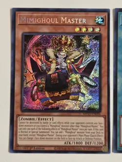 Mimighoul Dungeon + Mimighoul Master MP25 Prismatic Secret Rare Yugioh Set Mint - Image 3