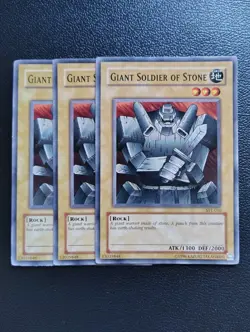 Yu-Gi-Oh - Giant Soldier Of Stone 3X - Full Playset - Image 1