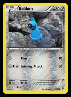 Beldum 47/98 Reverse Holo Ancient Origins Pokemon Card - Image 1