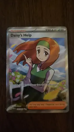 Pokemon TCG Daisy's Help Scarlet & Violet Trainer Holo Ultra Rare Card 195/165 - Image 1