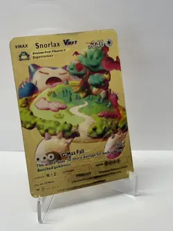 Snorlax VMAX HP340 Metal Pokemon Card-Collectible Gift Display - Image 1