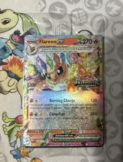 Flareon ex 014/131 Prismatic Evolutions Stamped Surprise Box Promo Card SEALED - Image 1