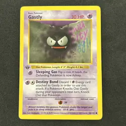 Gastly 50/102 Base Set (Shadowless) Regular 1st Edition Card Never Played ￼ - Image 1