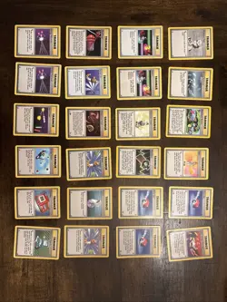 Lot of 83 Mostly Base Set Pokemon Trainer Cards - Image 1