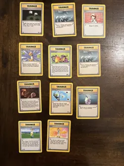 Lot of 83 Mostly Base Set Pokemon Trainer Cards - Image 4