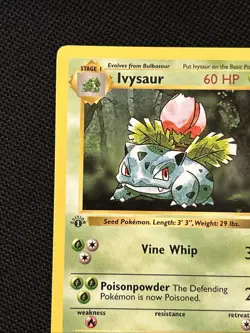 Ivysaur 30/102 Base Set (Shadowless) (Never Played) NM Nice Card￼ - Image 3