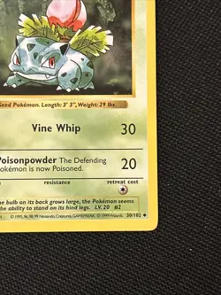 Ivysaur 30/102 Base Set (Shadowless) (Never Played) NM Nice Card￼ - Image 5