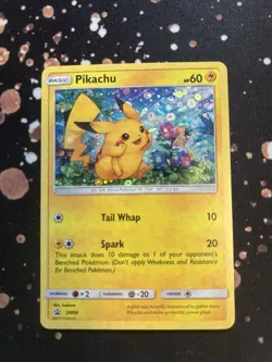 Pokemon Pikachu TCG SM86 Black Star Promo Holo Card - Image 1