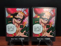 x2 One Piece TCG English OP13 Don!! Card - Carrying On His Will - Image 1