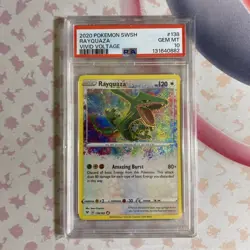 Rayquaza Amazing Rare #138/185 PSA 10 Vivid Voltage Gem Mint Pokemon Graded Card - Image 1