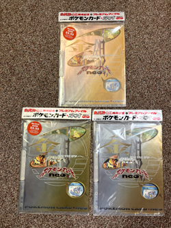Pokemon Neo Genesis 9x Japanese Card Premium File Folder #1 NEW SEALED x3 - Image 1