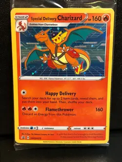 Special Delivery Charizard Promo Card SEALED SWSH075 - SHIPS TODAY - SD3 - Image 1
