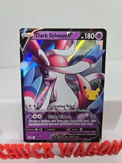 Dark Sylveon V SWSH134 Black Star Promo Celebrations NM Pokemon Card TCG - Image 1