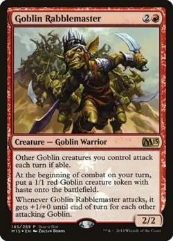 Goblin Rabblemaster -Foil Medium Play MTG Promos: Buy-A-Box - Image 1