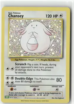 Chansey, Pokemon Trading Card Game Classic Classic Collection, 015/034 NM - Image 1