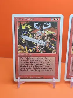 🔴🔴🔴 (3) 1994 MAGIC The Gathering KELDON WARLORD REVISED 3RD EDITION PLAYED 🔴 - Image 2