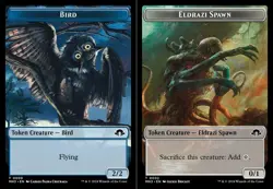 Bird (0009) // Eldrazi Spawn (0002) Double-Sided Token - Foil - Modern Horizons - Image 1