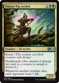 Poison-Tip Archer - Core Set 2019 #220/280 MTG Magic The Gathering - Image 1