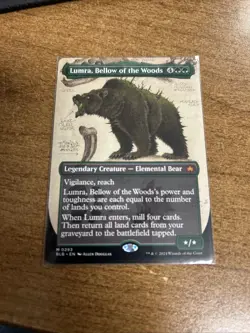 Lumra, Bellow of the Woods (Borderless) (0293) Bloomburrow Regular NM-M Unplayed - Image 1